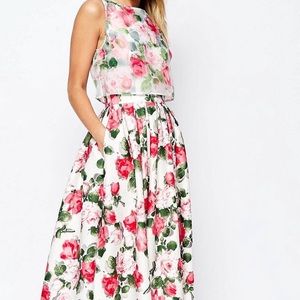 Floral High Low Dress